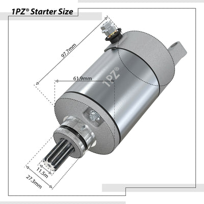 1PZ Starter Motor for Arctic Cat 400 DVX Kawasaki KLX400 KSF400 KFX400 Suzuki DRZ400 Quadsport LT-Z400 LTZ400 3445-033 21163-S004 31100-29F00