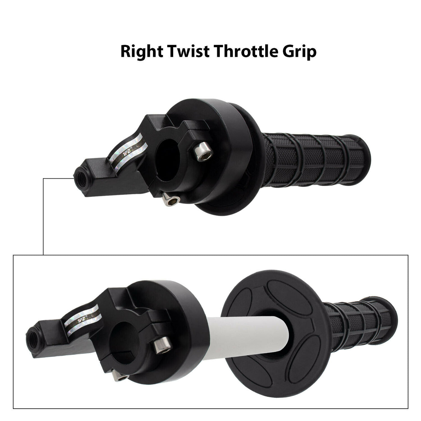 1PZ Heavy Duty 7/8" 22mm Twist Throttle Grips Cable for CRF KLX TTR 110 125 150 200 250 cc Dirt Pit Bike