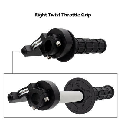 1PZ Heavy Duty 7/8" 22mm Twist Throttle Grips Cable for CRF KLX TTR 110 125 150 200 250 cc Dirt Pit Bike