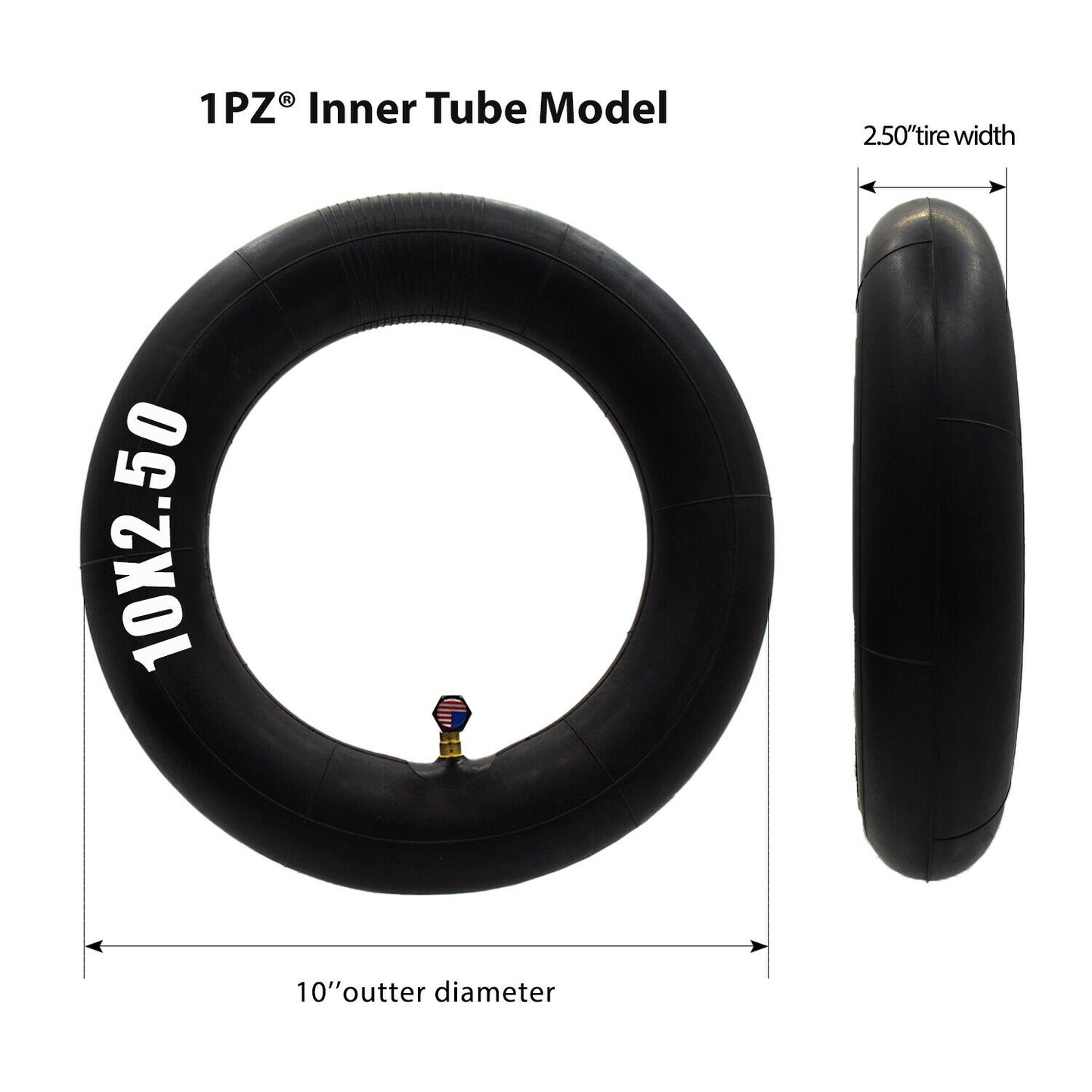 10X2.125 Heavy Duty Tire and Inner Tube Compatible with Smart Electric  Balance S