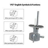 1PZ SL1-P01 Upgraded Fuel Gas Tank Petcock Valve Replacement for Yamaha YFS200 YFM250 350 400 600 YFZ350 YFZ450 Suzuki DRZ400 FZR600 LT80 LTZ250 LTZ400 Raptor 660 Wolverine Banshee 350 Grizzly Blaster