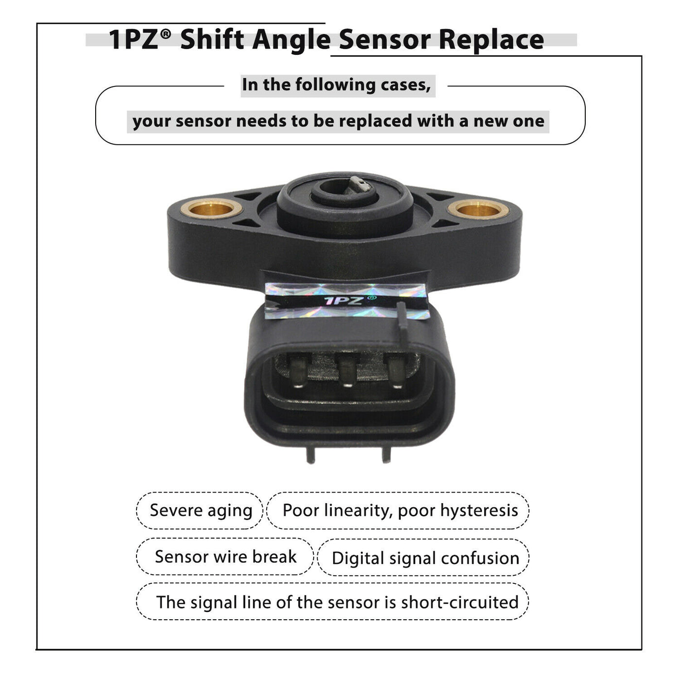 1PZ Shift Angle Sensor Replacement for Honda Recon 250 Rancher 350 420 Foreman 500 Pioneer 1000 TRX250 TRX350 TRX420 TRX500 ATV