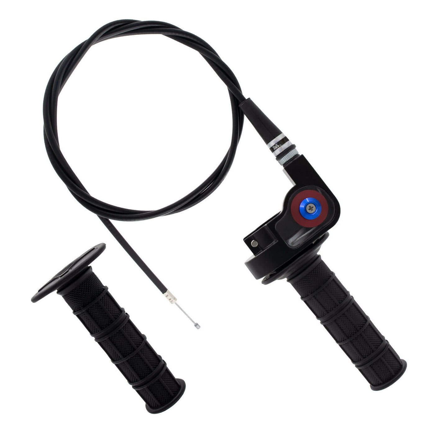 1PZ Heavy Duty 7/8" 22mm Twist Throttle Grips Cable for CRF KLX TTR 110 125 150 200 250 cc Dirt Pit Bike