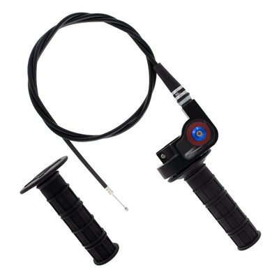 1PZ Heavy Duty 7/8" 22mm Twist Throttle Grips Cable for CRF KLX TTR 110 125 150 200 250 cc Dirt Pit Bike