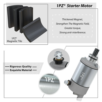 1PZ Starter Motor for Arctic Cat 400 DVX Kawasaki KLX400 KSF400 KFX400 Suzuki DRZ400 Quadsport LT-Z400 LTZ400 3445-033 21163-S004 31100-29F00