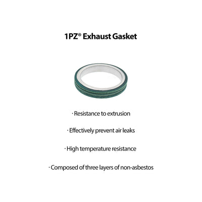 1PZ Exhaust Bolt and Gasket for GY6 50 cc 70cc 90 cc 110cc 125 cc 150cc Scooters ATVs Go Karts Moped Quad 4 Wheeler Dune Buggy Sandrail Taotao Sunl Coolster Jonway Roketa