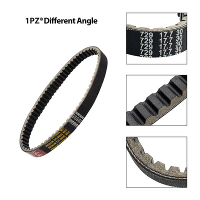 1PZ CVT Drive Belt 729-17.7-30 for GY6 49cc 50cc 139QMB Scooter Moped Long-Case Engine Roketa JMSTAR Taotao Jonway Baja Tank Scooter Moped ATV Go Kart