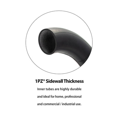 1PZ 2-Pack Heavy-Duty 90° Valve 10x2 / 10x2.125 Inner Tube Replacement for 2-Wheel Self Balancing Electric Scooter Kid Bike Baby Jogger Swagtron Swagcycle Trike Strollers