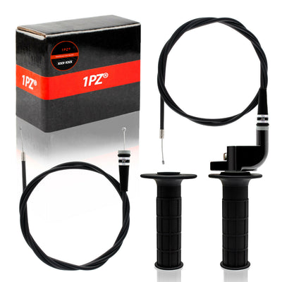 1PZ 7/8" 22mm Twist Throttle Cable Housing Grips Set Replacement for Coleman CT200U Trail 200 MOTOVOX MBX10 MBX11 Warrior MB165 MB200 5.5HP 6.5HP 50cc 125cc ATV Doodlebug Mini Dirt Bike