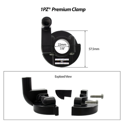 1PZ 7/8" 22mm Twist Throttle Cable Housing Grips Set Replacement for Coleman CT200U Trail 200 MOTOVOX MBX10 MBX11 Warrior MB165 MB200 5.5HP 6.5HP 50cc 125cc ATV Doodlebug Mini Dirt Bike