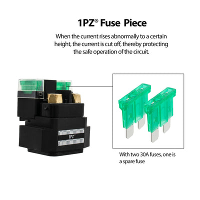 1PZ Starter Solenoid Relay Replacement for Yamaha Grizzly 550 YFM550 2009-2014 Grizzly 700 YFM700 2007-2017 YFZ450 R X 2009-2021 3B4-81940-00-00 18P-81940-00-00