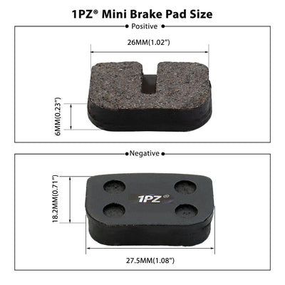1PZ Brake Pads for MOTOVOX MBX10 79CC Moto MM-BB80 Baja Racer MINI BIKE REAR BRAKE PADS MBX-10 PARTS NEW (4 Pair)