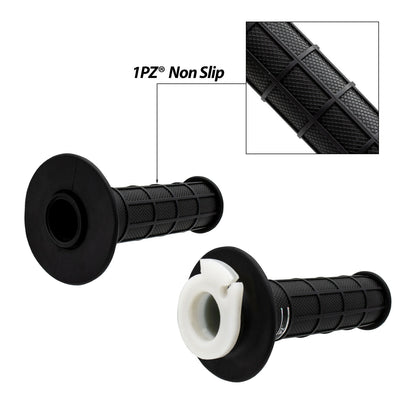 1PZ 7/8" 22mm Twist Throttle Cable Housing Grips Set Replacement for Coleman CT200U Trail 200 MOTOVOX MBX10 MBX11 Warrior MB165 MB200 5.5HP 6.5HP 50cc 125cc ATV Doodlebug Mini Dirt Bike