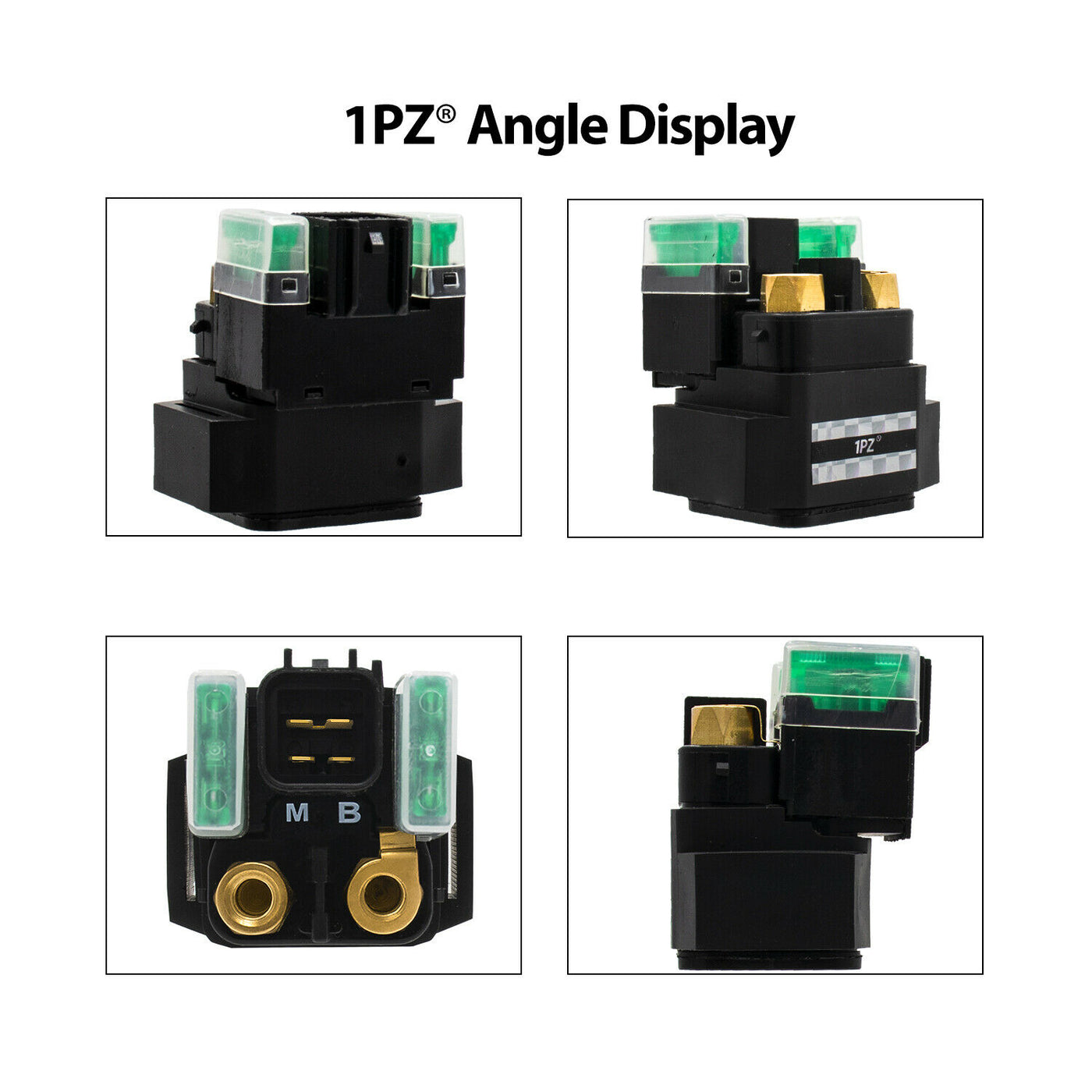 1PZ Starter Solenoid Relay Replacement for Yamaha Grizzly 550 YFM550 2009-2014 Grizzly 700 YFM700 2007-2017 YFZ450 R X 2009-2021 3B4-81940-00-00 18P-81940-00-00
