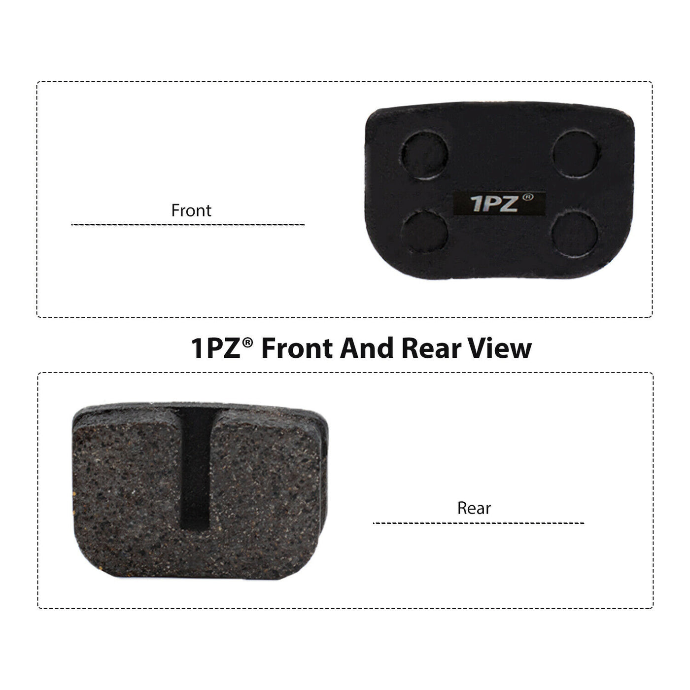 1PZ Brake Pads for MOTOVOX MBX10 79CC Moto MM-BB80 Baja Racer MINI BIKE REAR BRAKE PADS MBX-10 PARTS NEW (4 Pair)
